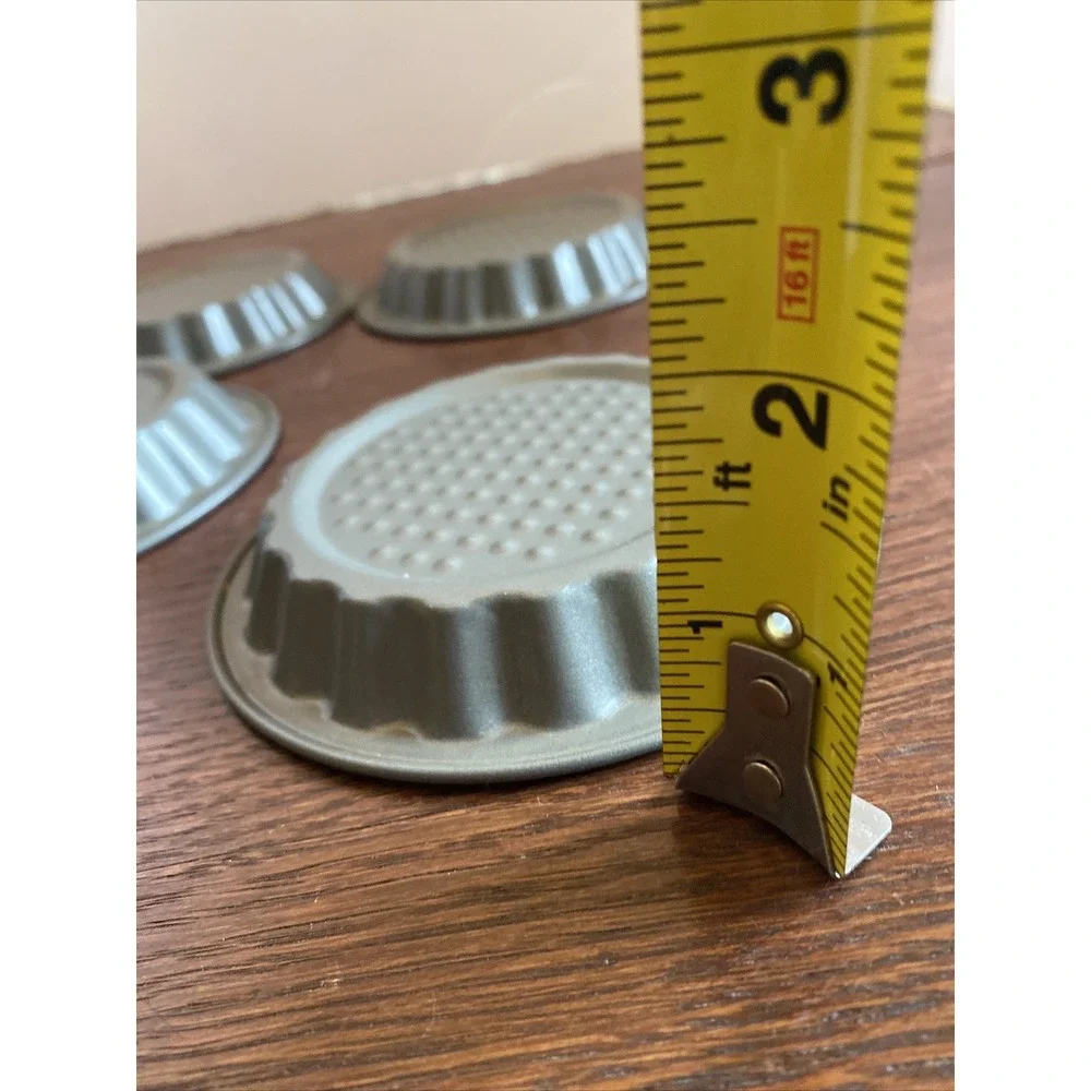 Set of 4‎ Non-Stick Mini Tart Pastry Pans 4